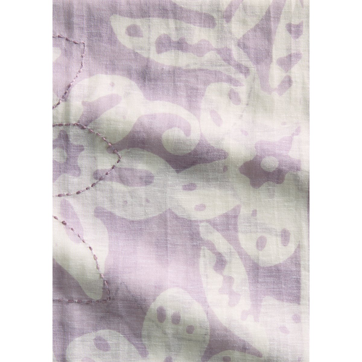 Foulard imprimé en lin mélangé rose bonbon, MARC O'POLO