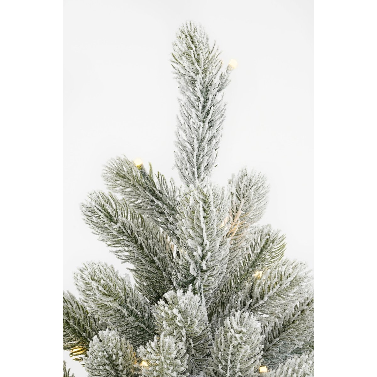 Sapin de Noël artificiel enneigé avec LED H90 cm NAGOYA vert, BLACK BOX TREES