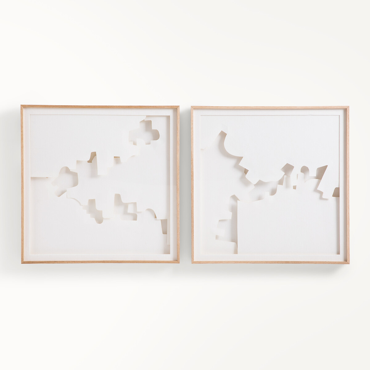 Tableau en relief, en papier découpé, NYMIA blanc, AM.PM