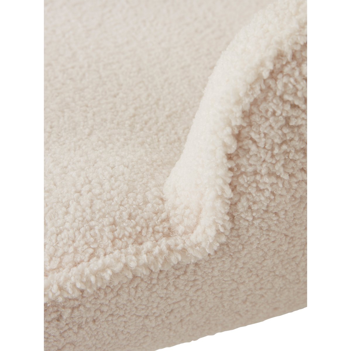 Fauteuil d'allaitement à bascule en tissu bouclette écru, VERTBAUDET