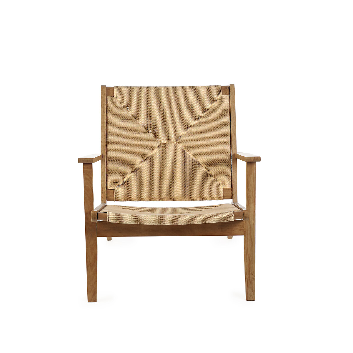 Ophelia Boho Oak Accent Chair oak, SO'HOME