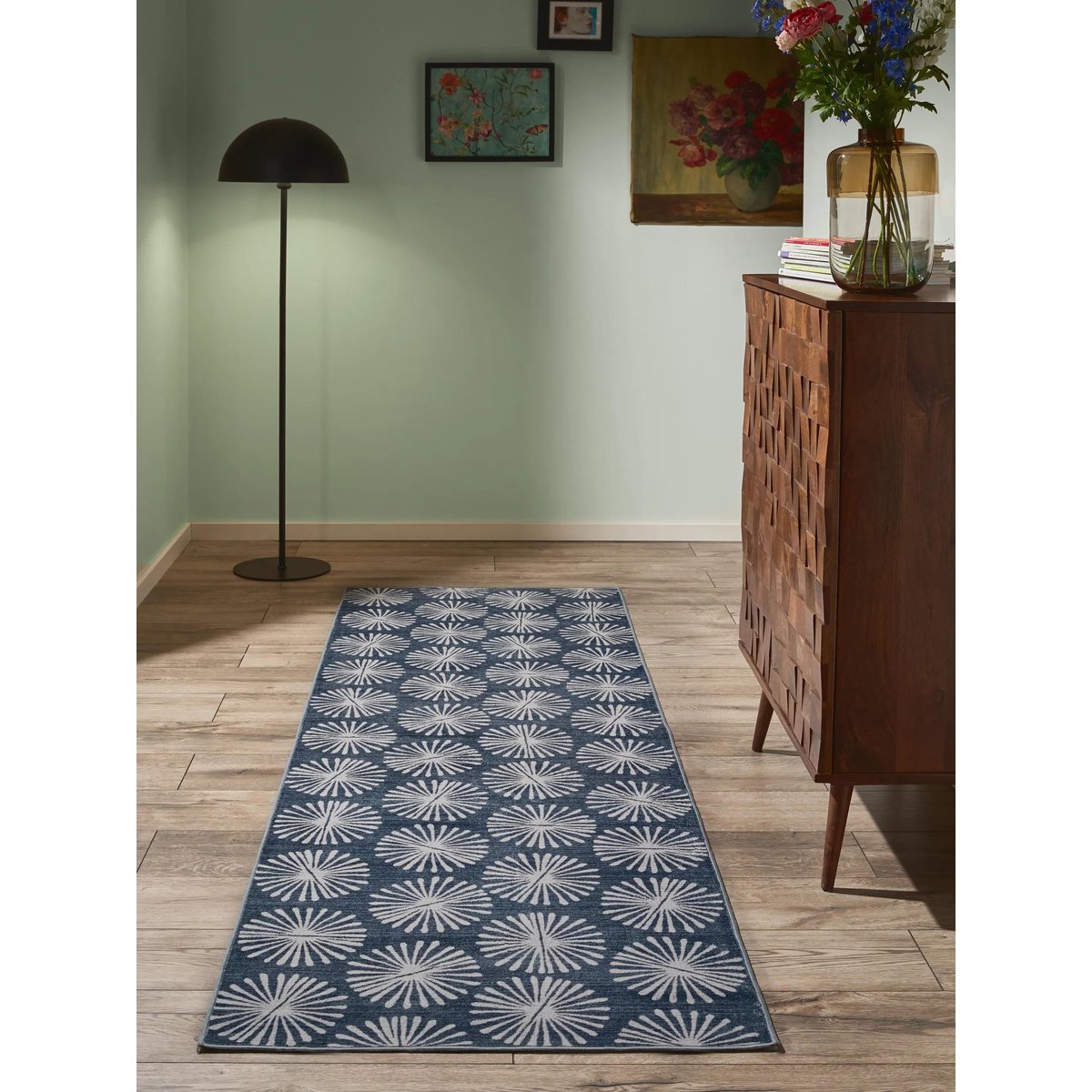 Tapis de couloir MILLY anthracite/gris, BENUTA 