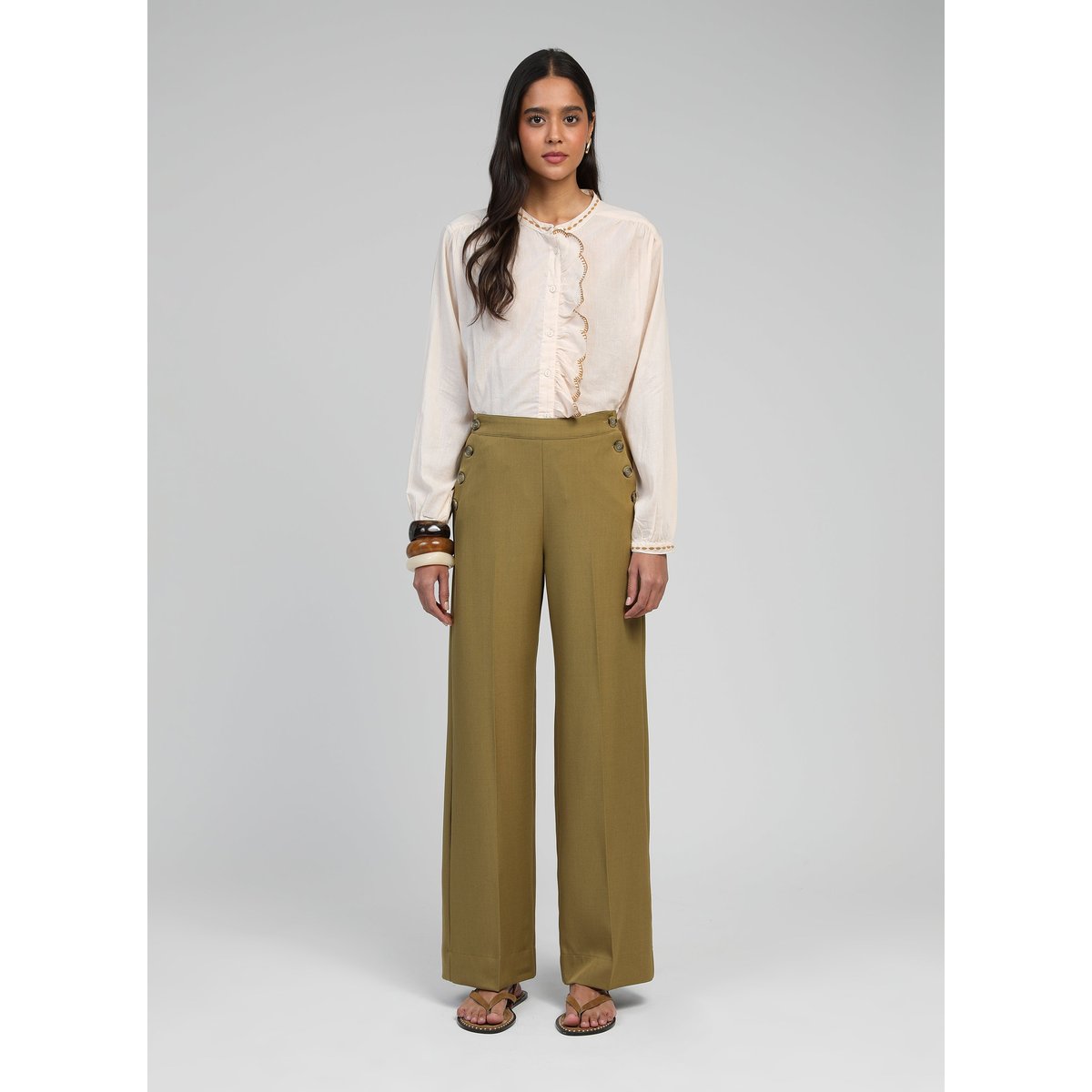 Pantalon PONARY olive, AN'GE