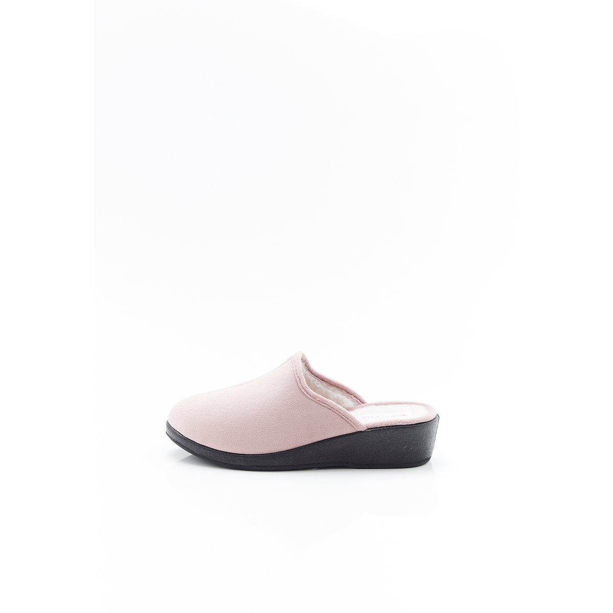 Mules compensées Thermolactyl en velours marron taupe, DAMART