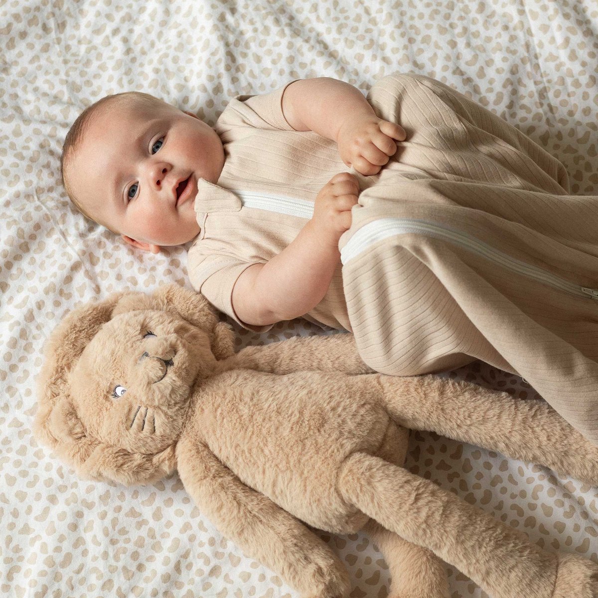 Grande peluche lion – Collection Tam Tam beige, TROIS KILOS SEPT