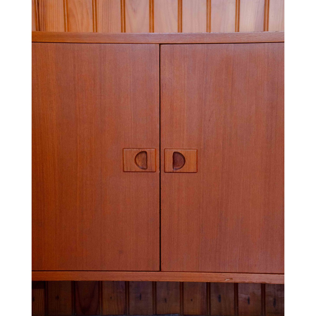 Enfilade contemporaine en acajou Margaret N°510 - Bon état marron, DEBONGOUT