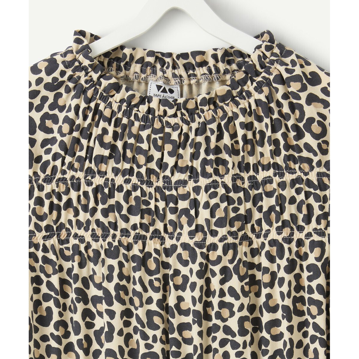 Leopard Print Long Sleeve Dress leopard print, TAPE A L'OEIL