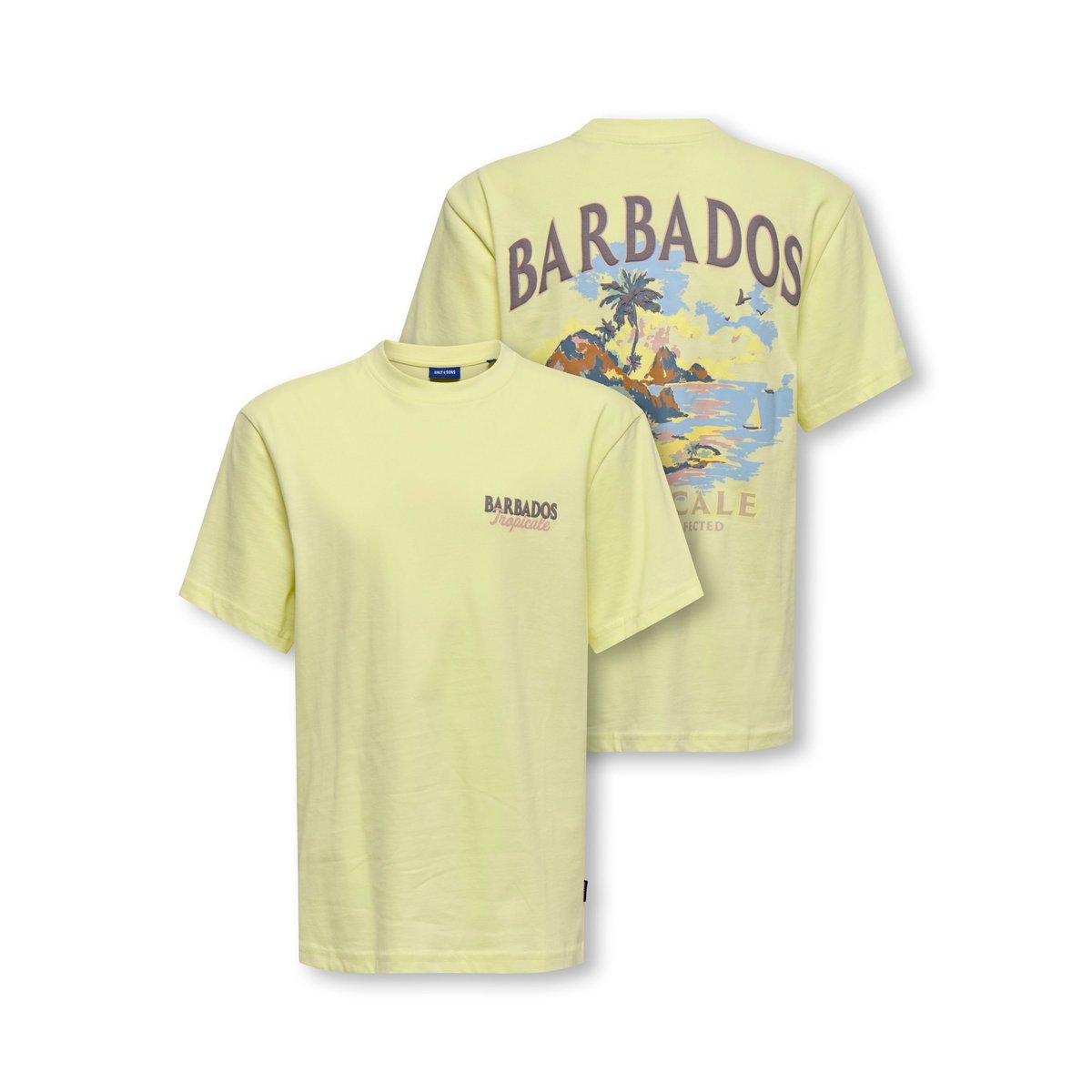 T-Shirt wax yellow, ONLY & SONS JUNIOR