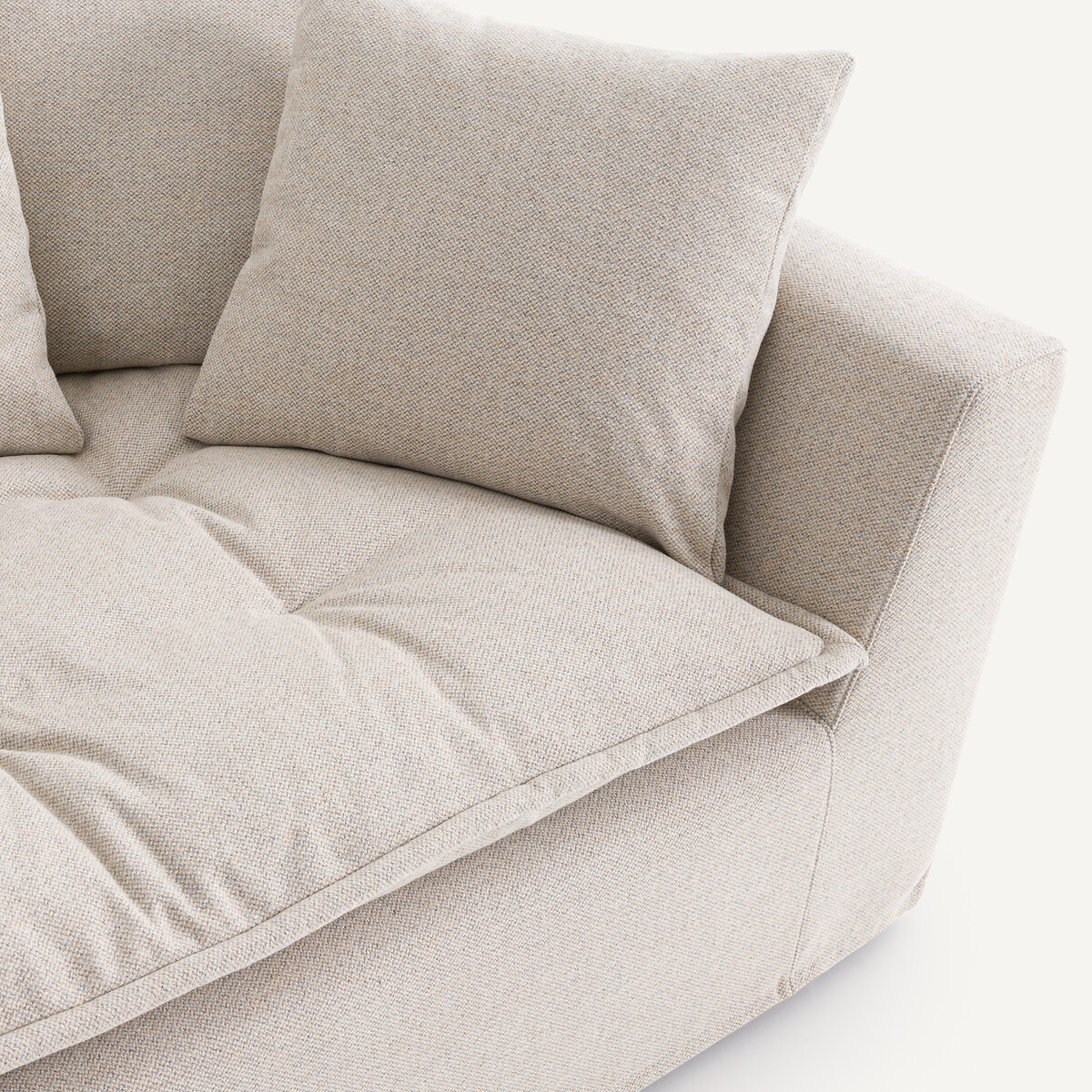 Divano in tweed, OTAVIA naturale / grigio chiaro, AM.PM