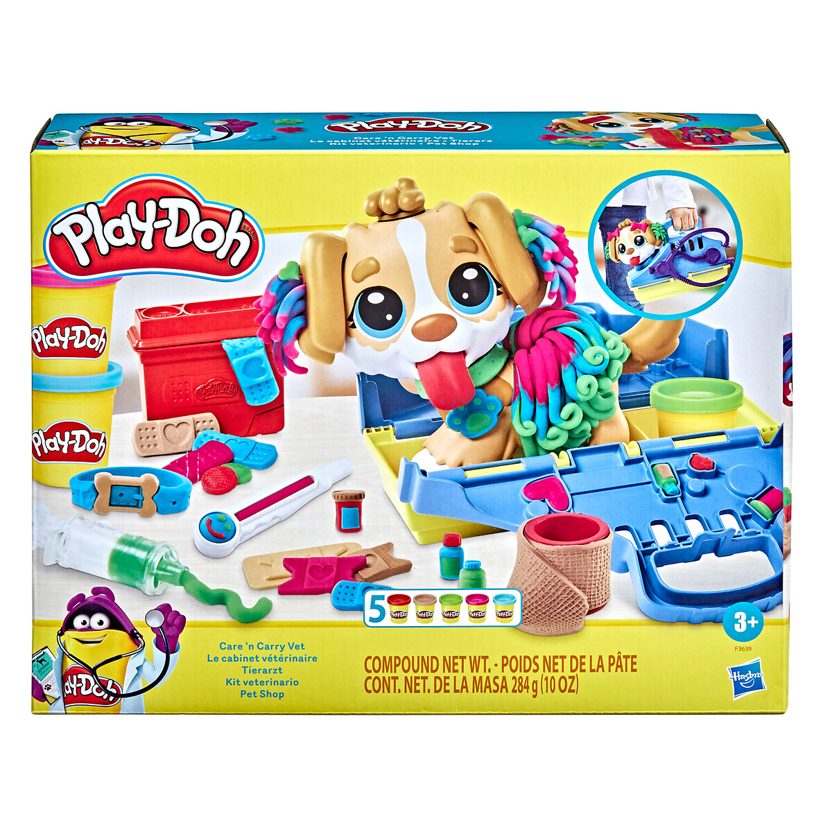 Plasticina "Clínica Veterinária", HASBRO multicolor, HASBRO