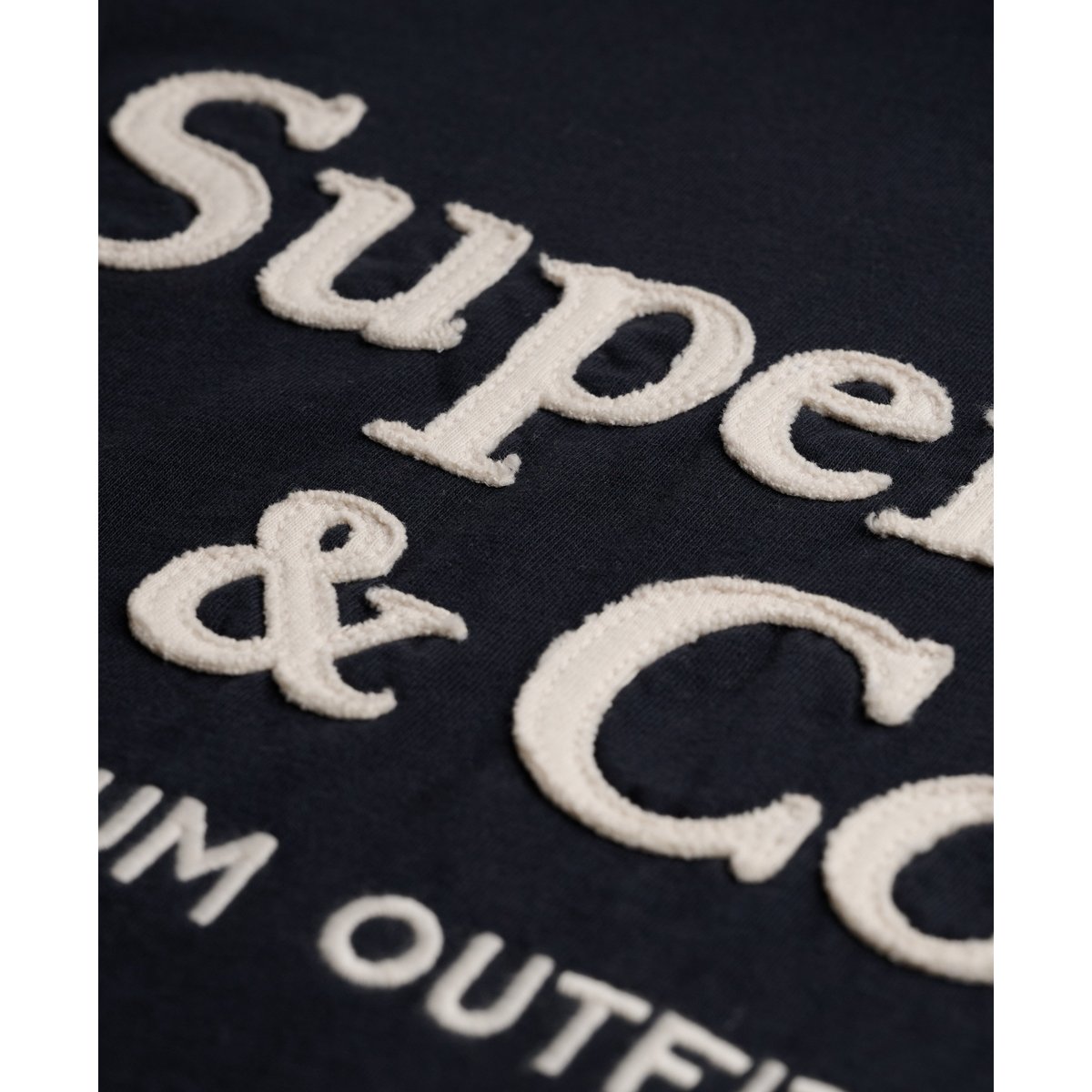 T-shirt Company Logo Coupe Décontractée bleu marine foncé, SUPERDRY