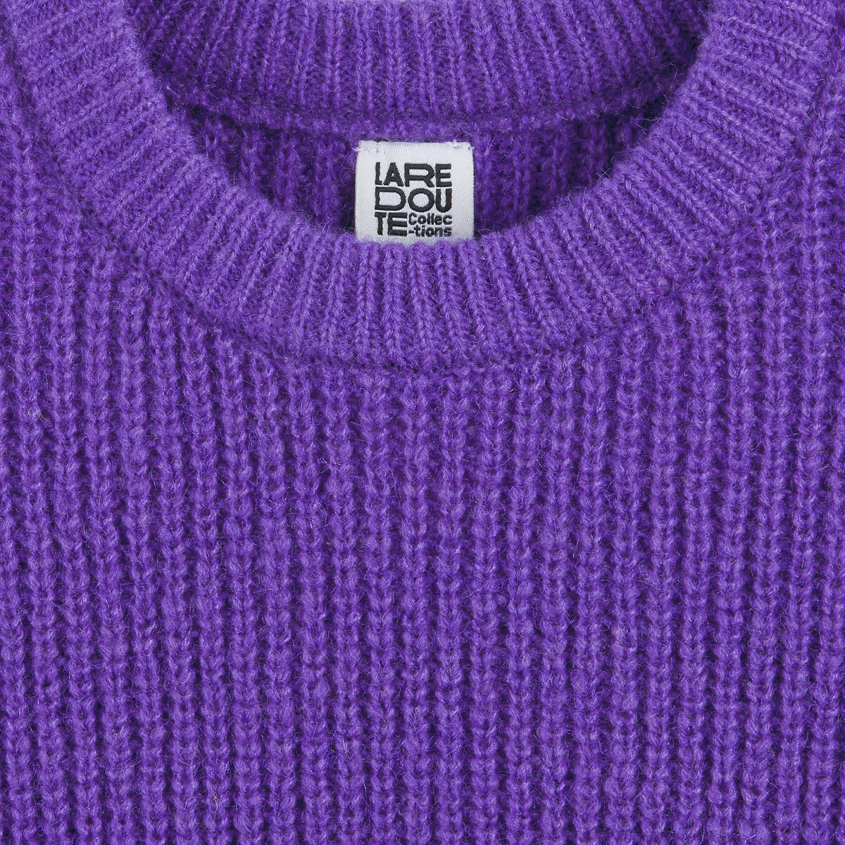 Crew Neck Jumper purple, LA REDOUTE COLLECTIONS