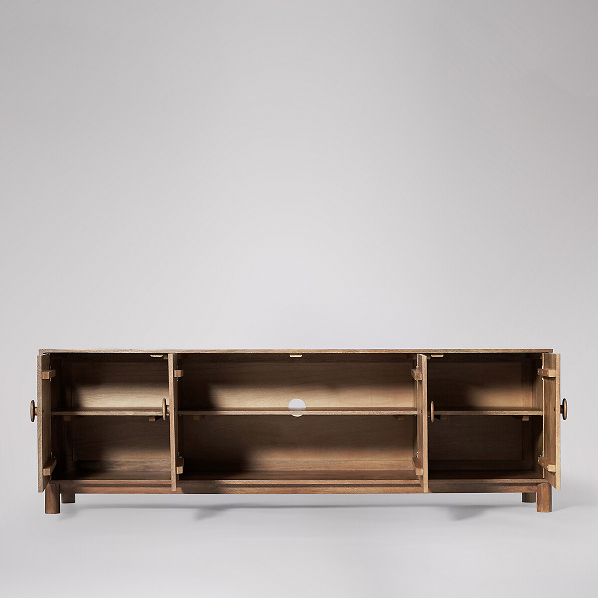 Corvin Mango Wood 4 Door Sideboard light wood, SWOON
