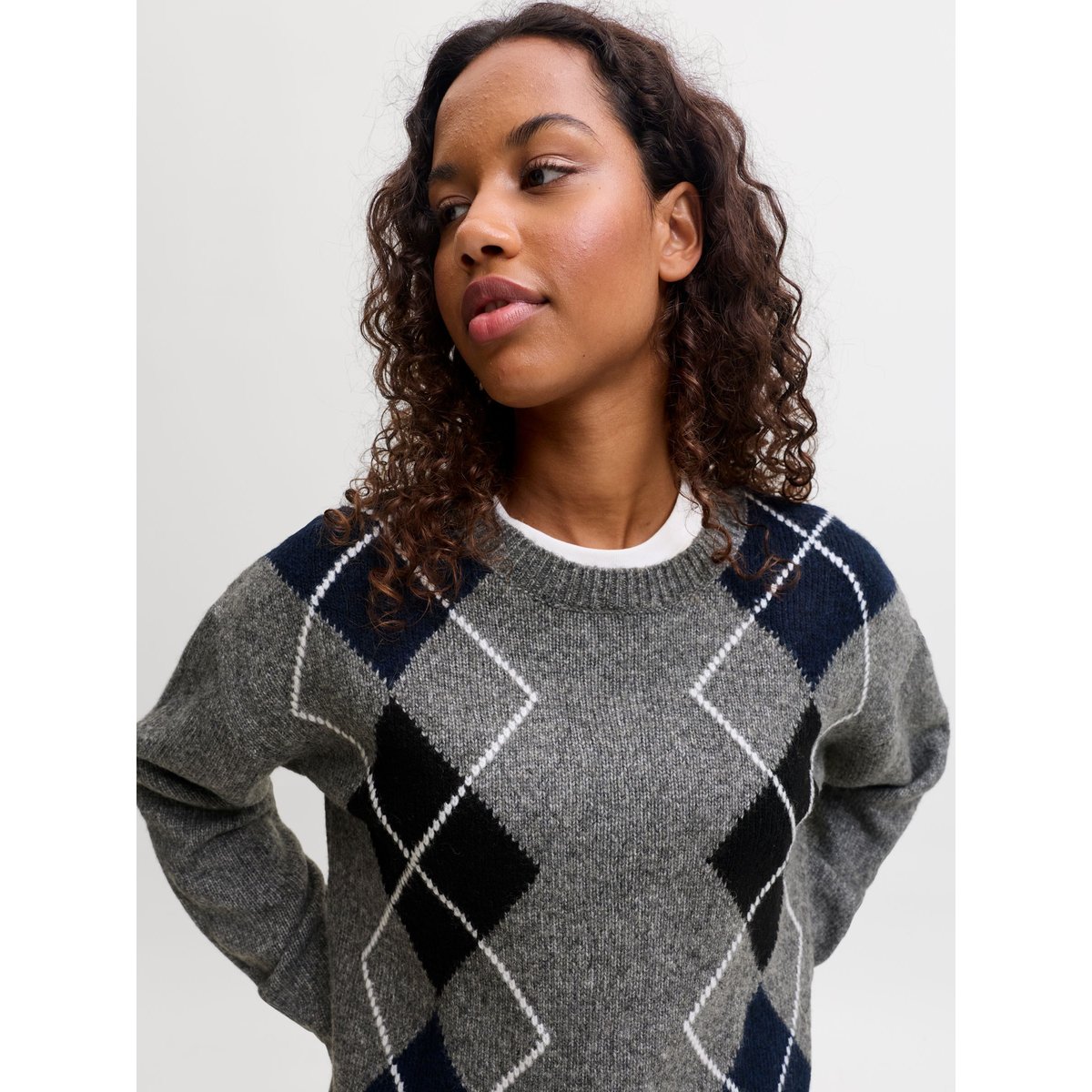 Pull En Maille dark grey melange, JJXX