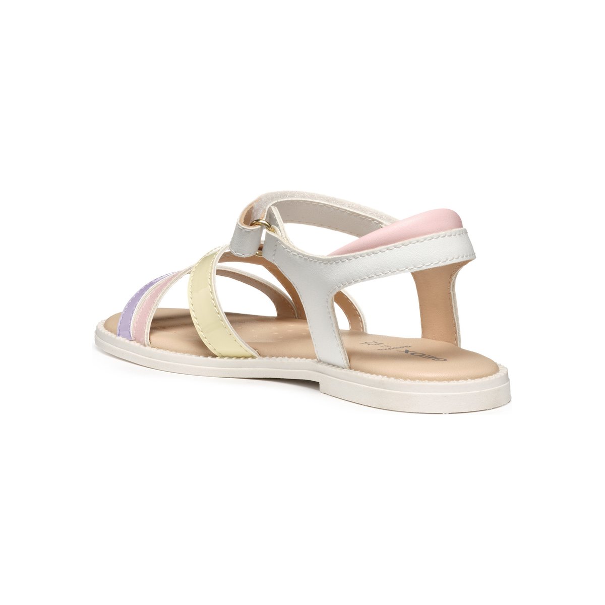 Sandales respirantes Karly blanc/lilas, GEOX