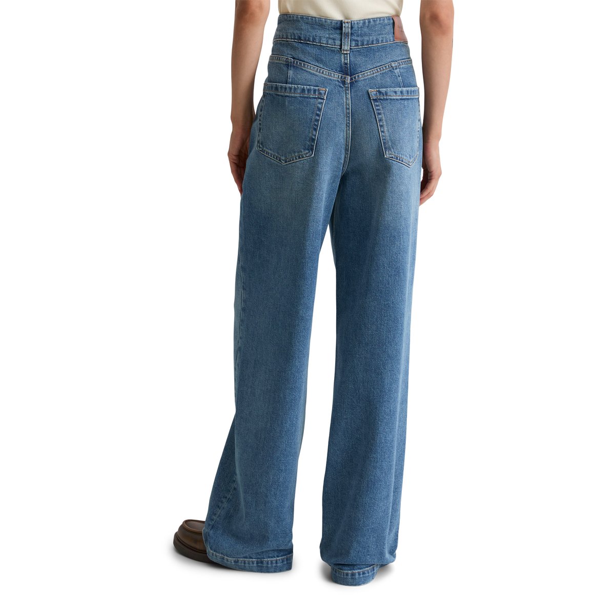 Jeans modèle Sjva large avec CIRCULOSE bleu moyen, MARC O'POLO