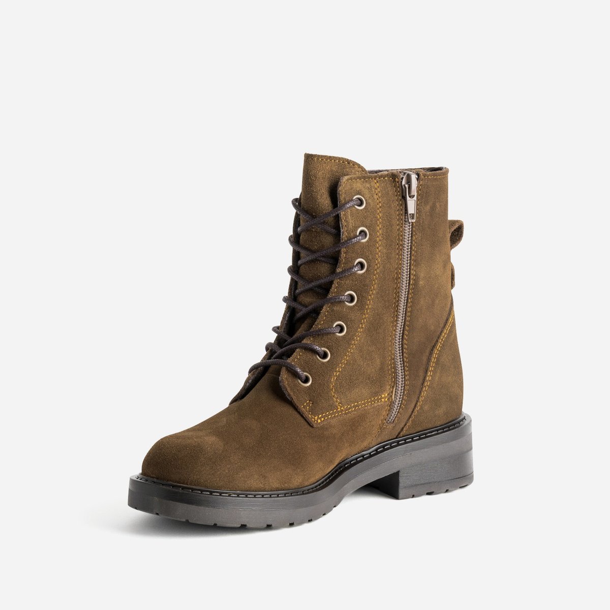 Boots en cuir LEILA tabac, ERAM