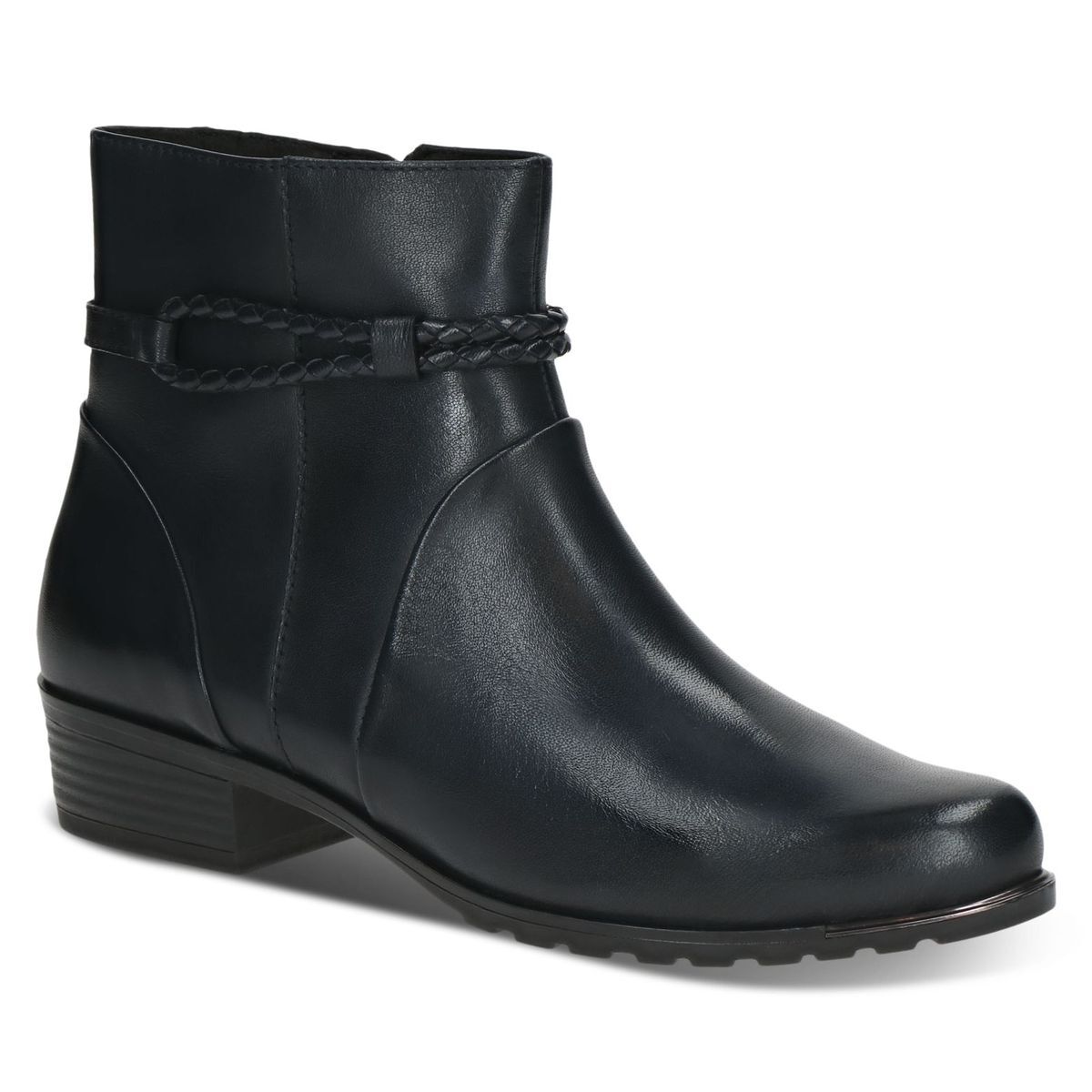 Bottine en cuir bleu océan nappa, CAPRICE