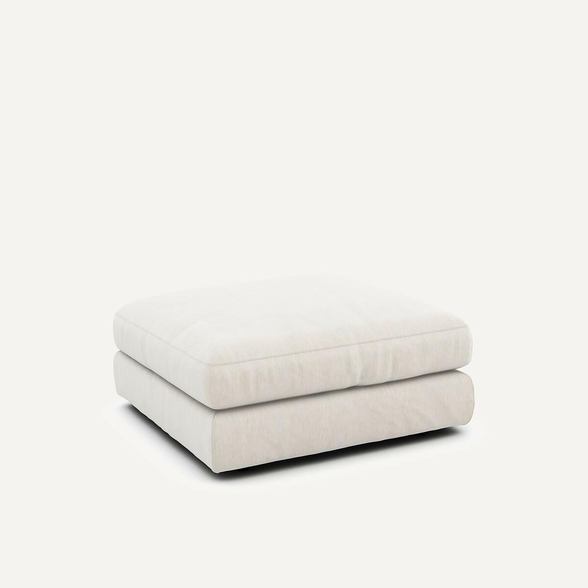 Repose-pieds velours chenille, Skander blanc, AM.PM