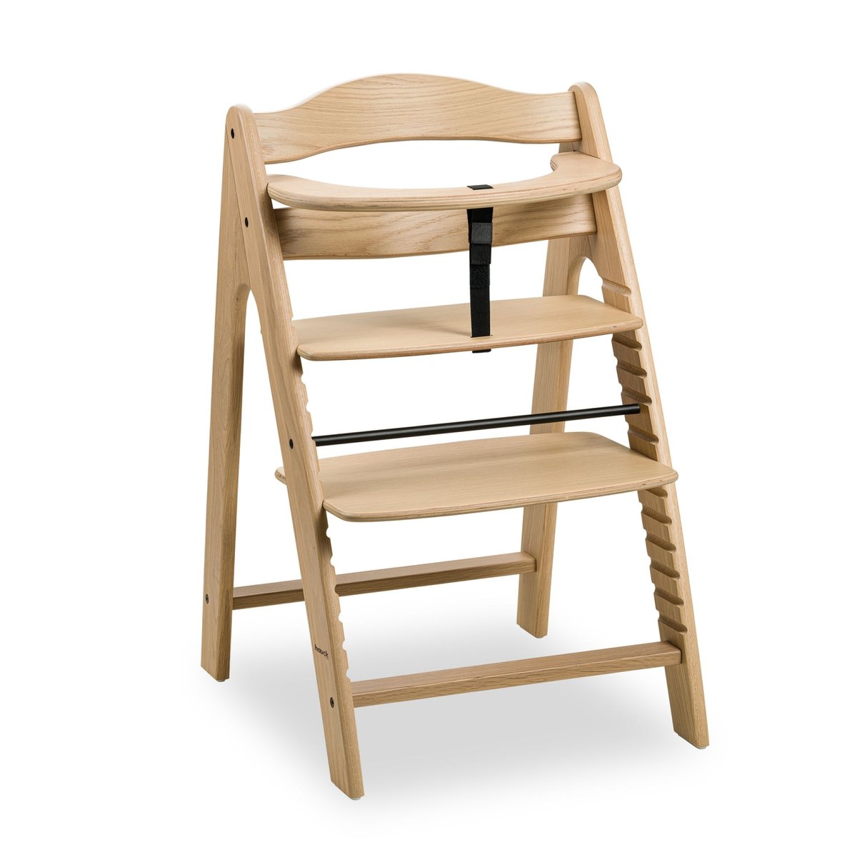 Chaise haute en bois de chêne Arketa Oak couleur unique, HAUCK