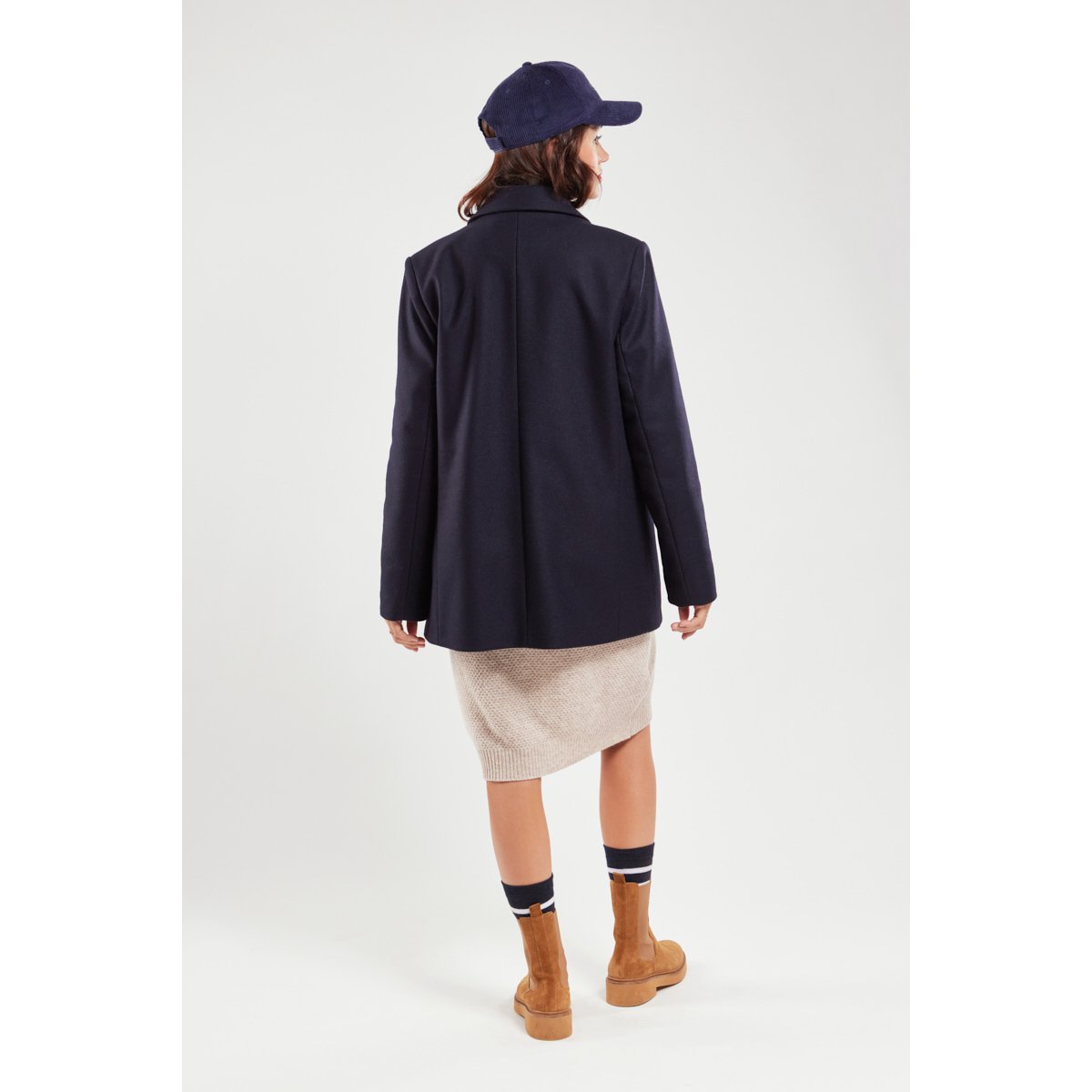 Veste blazer en drap de laine seal, ARMOR-LUX