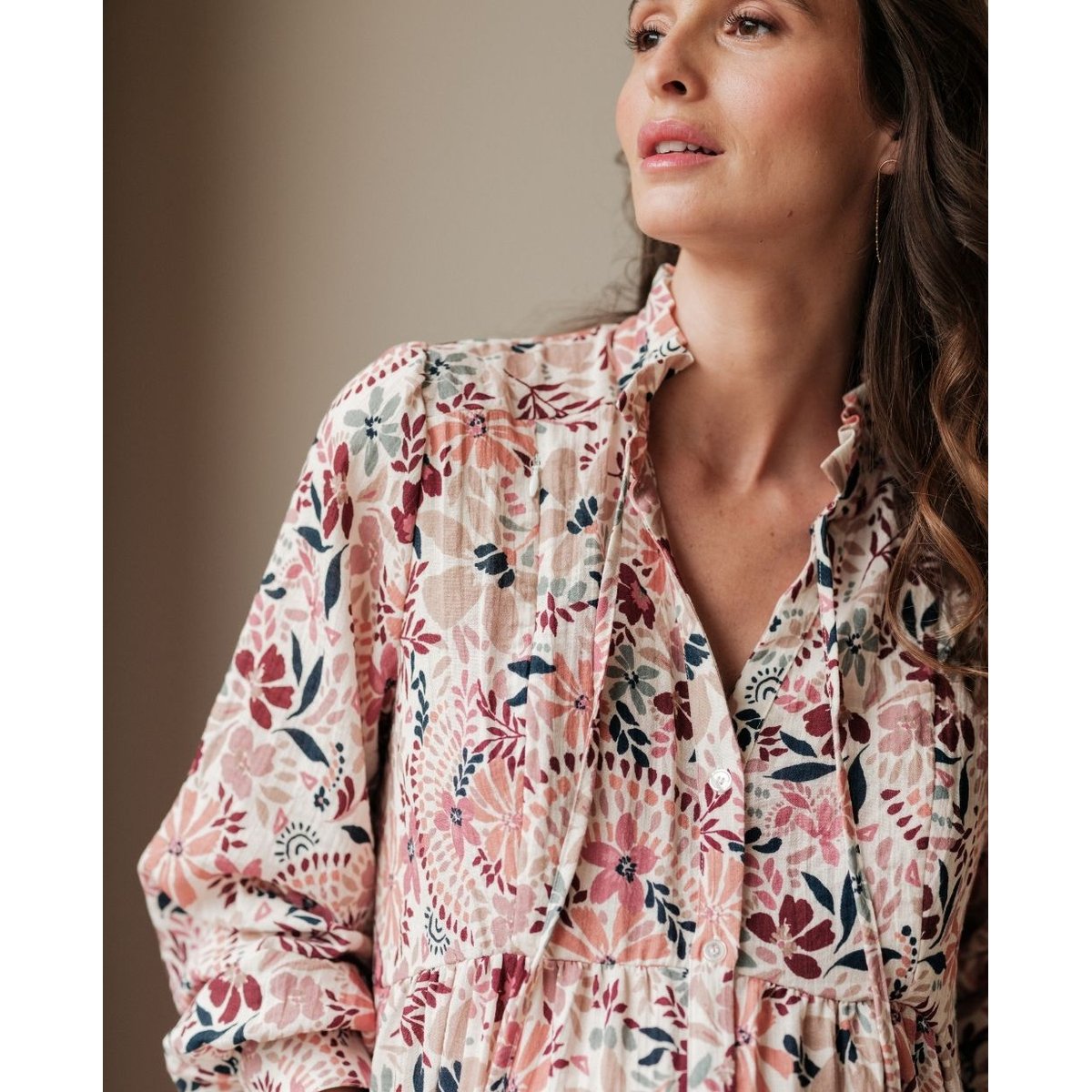 Robe d'allaitement Capucine multicolore, CACHE COEUR