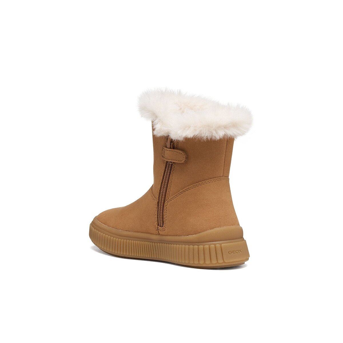 Bottes fourrées, LAQUINNY cognac, GEOX