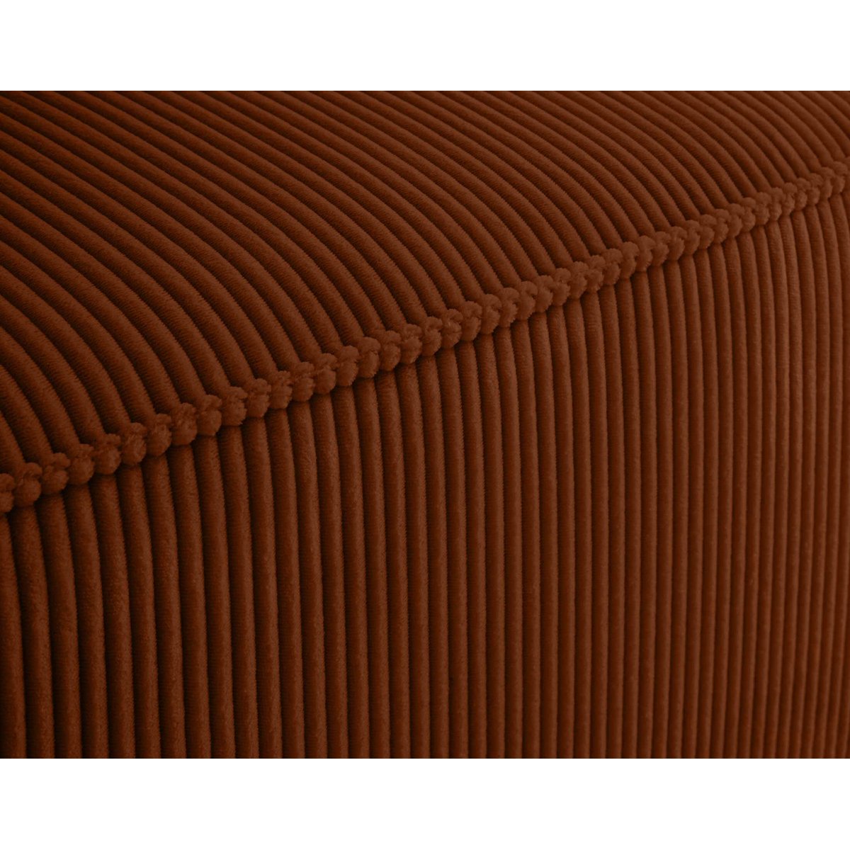 Canapé modulable d'angle gauche velours côtelé, ARTY terracotta, BEST MOBILIER