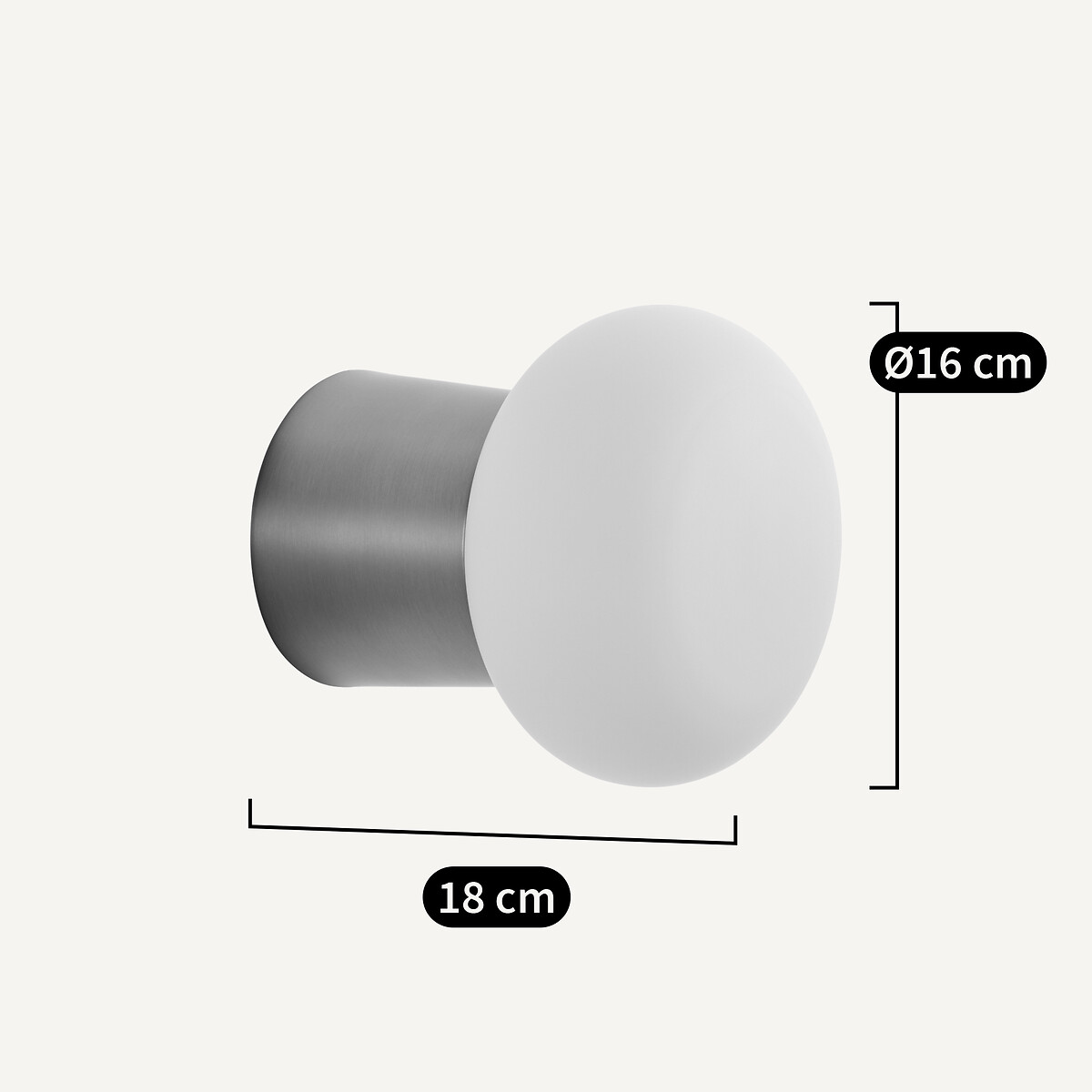 Faith Small Opaline Wall Light champagne, AM.PM