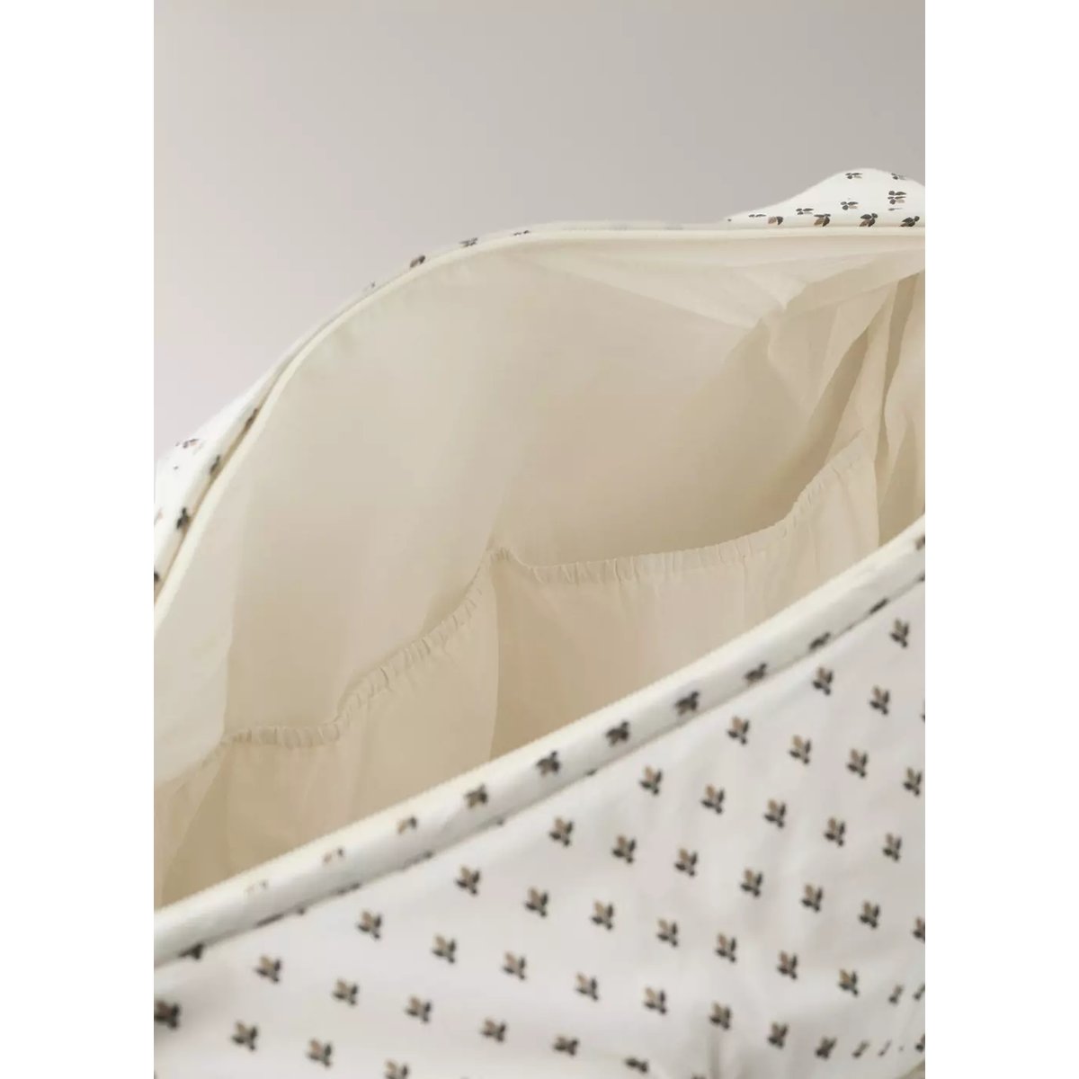 Sac de maternité 100 % coton imprimé kaki, MANGO HOME