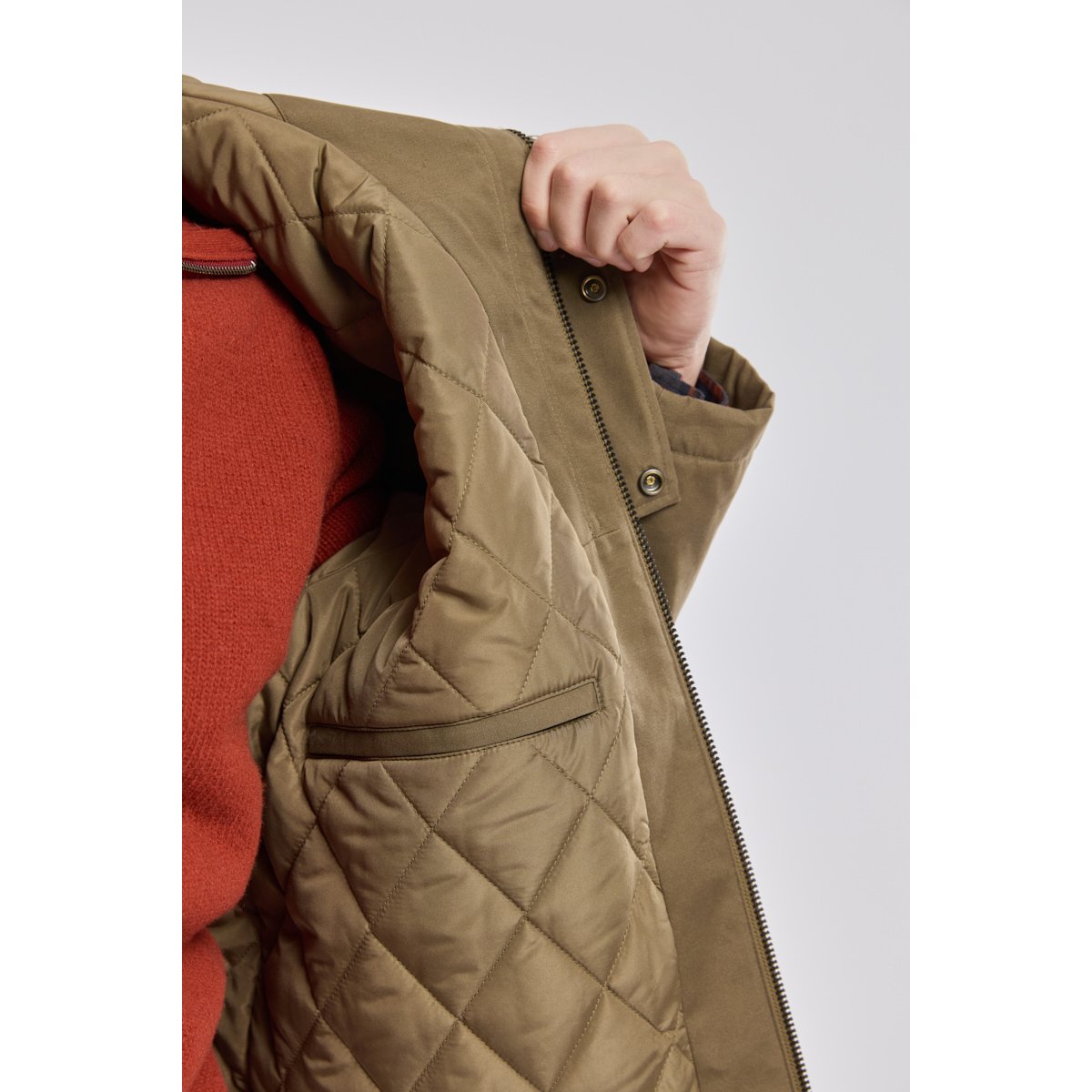 Parka capuche Héritage olive, ARMOR-LUX