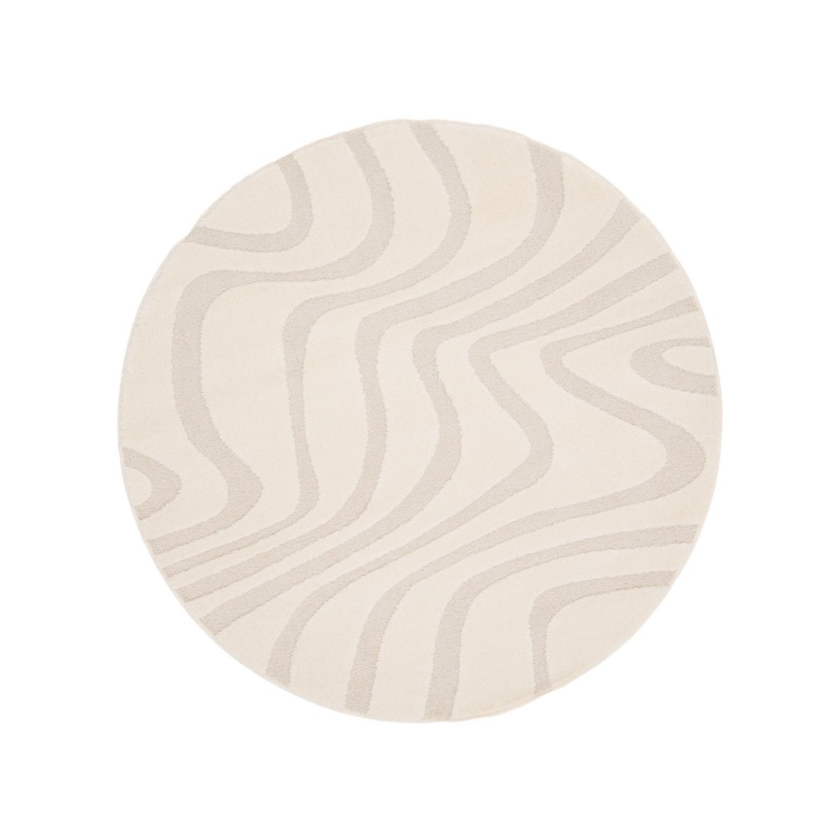 Tapis rond- LIRNA écru, DRAWER
