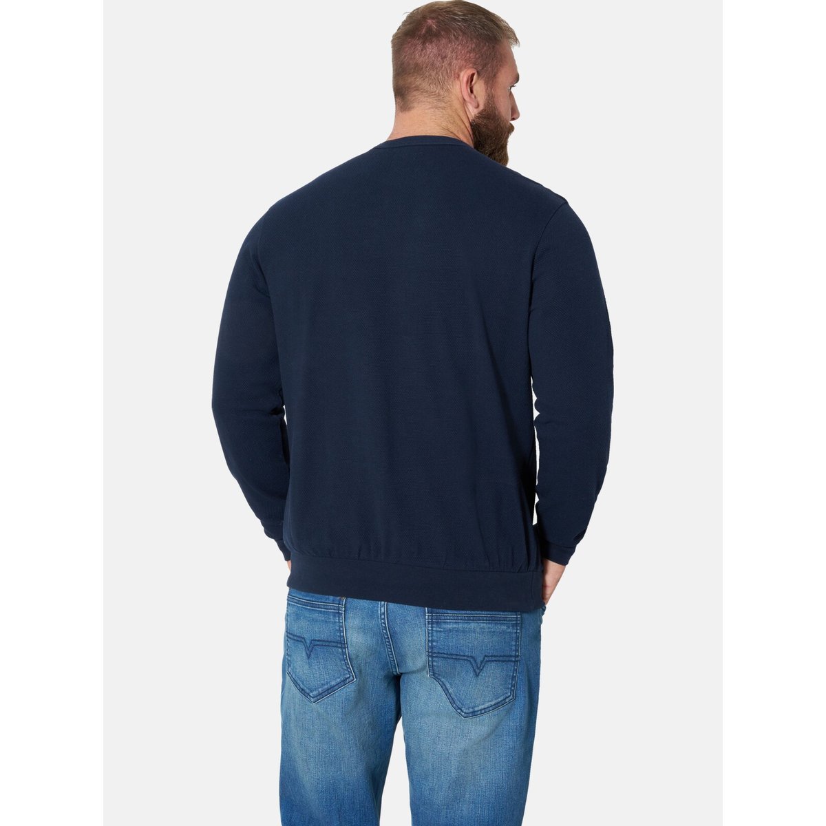Lot de 2 sweatshirts TUDEMAL bleu foncé kaki, JAN VANDERSTORM