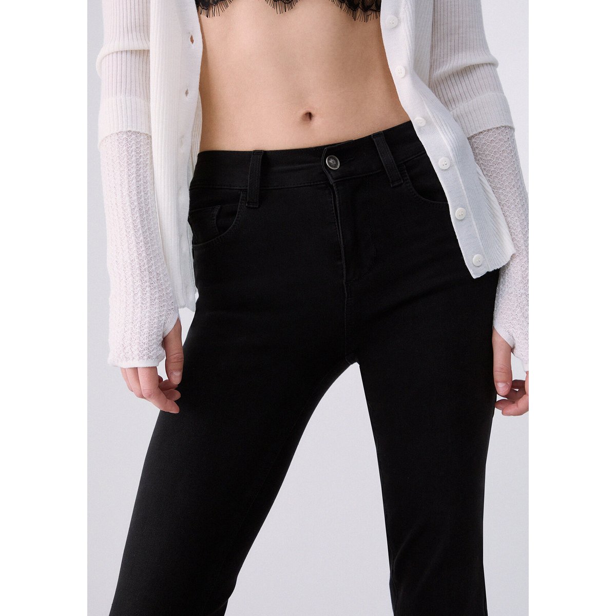 Jean bootcut Amazing Fit denim noir, LIU JO