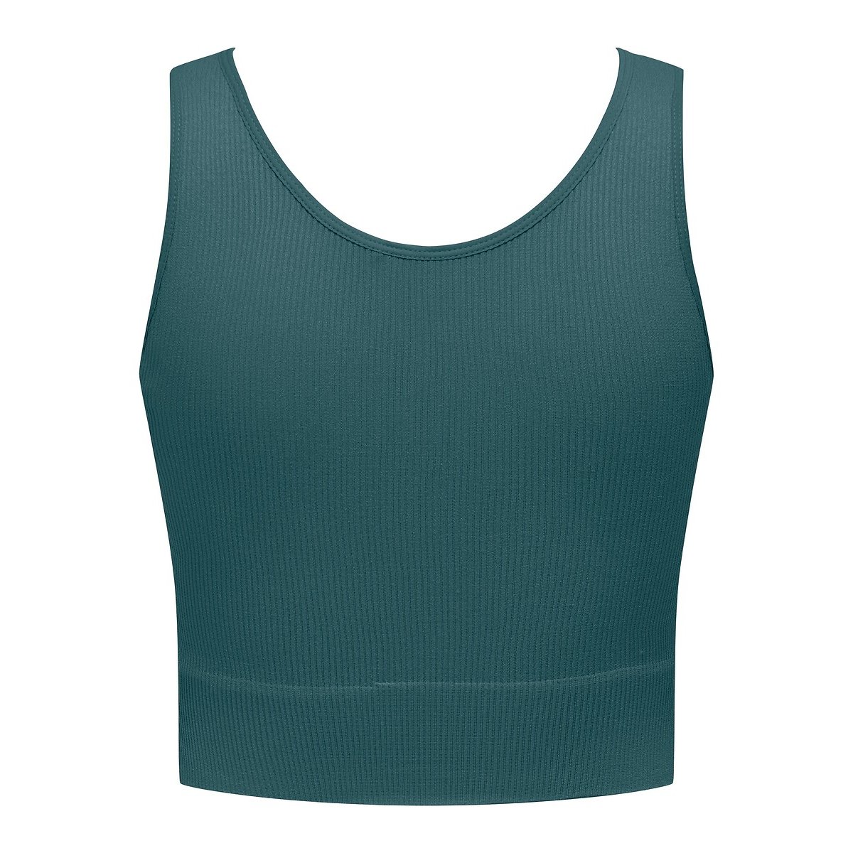 Crop-top Jaia sans coutures bleu canard, ONLY PLAY