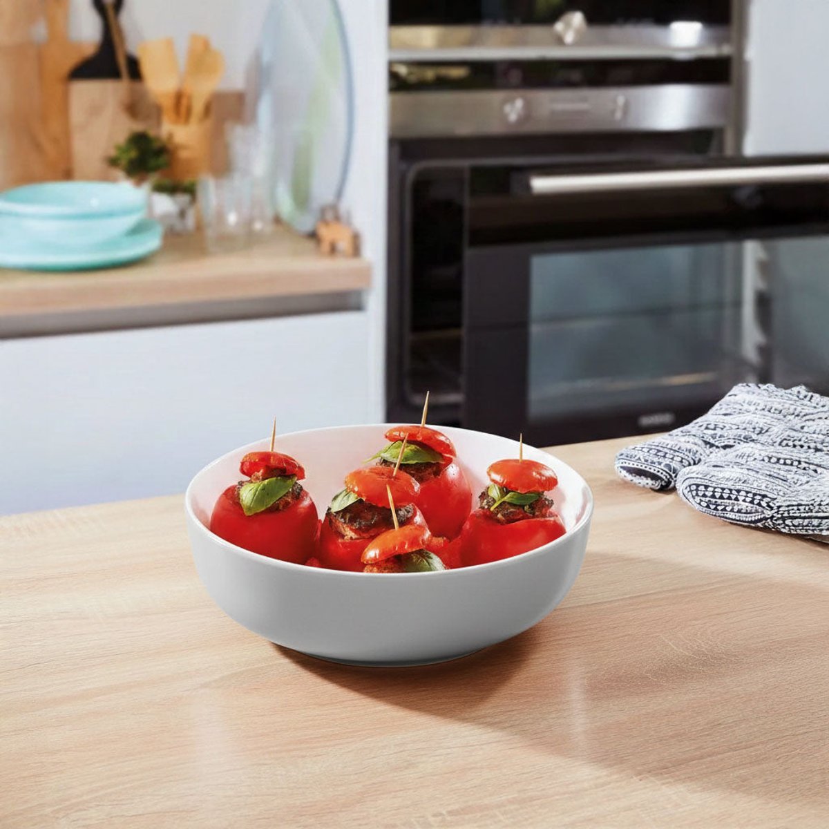 Plat rond gris 22 cm -SMART CUISINE DIWALI gris, LUMINARC