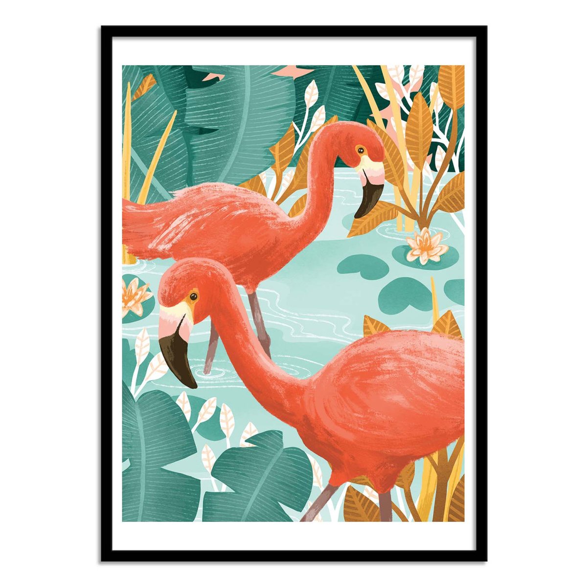 Affiche d'art - Dip Your Toes - Goed Blauw couleur unique, WALL EDITIONS