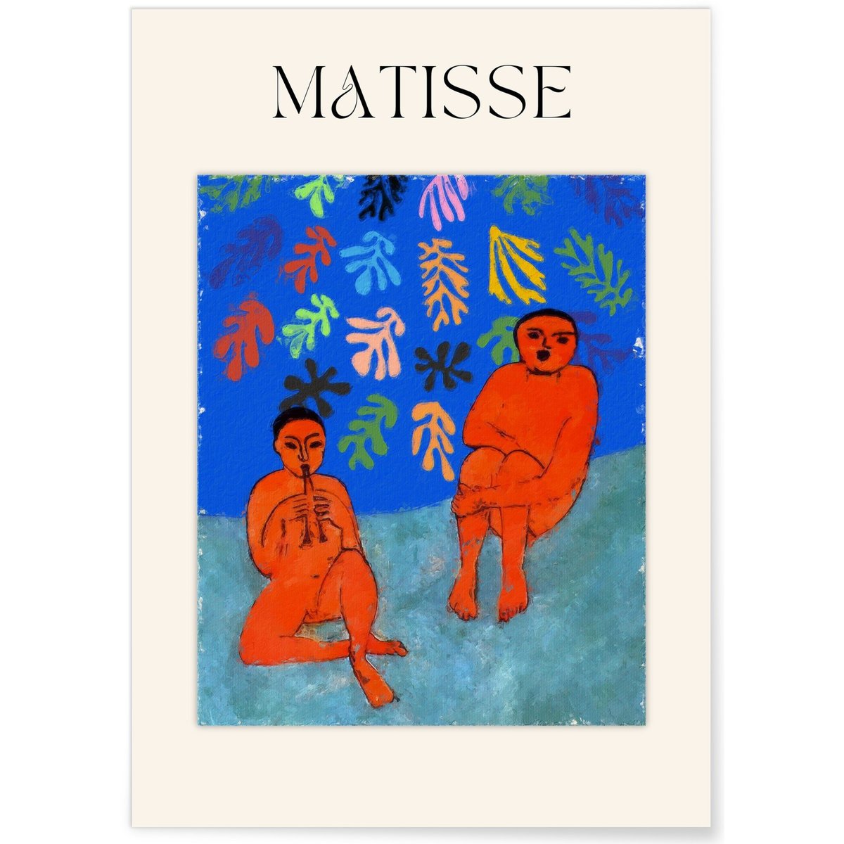 Poster Matisse - Musiciens rouges blanc, L'AFFICHERIE