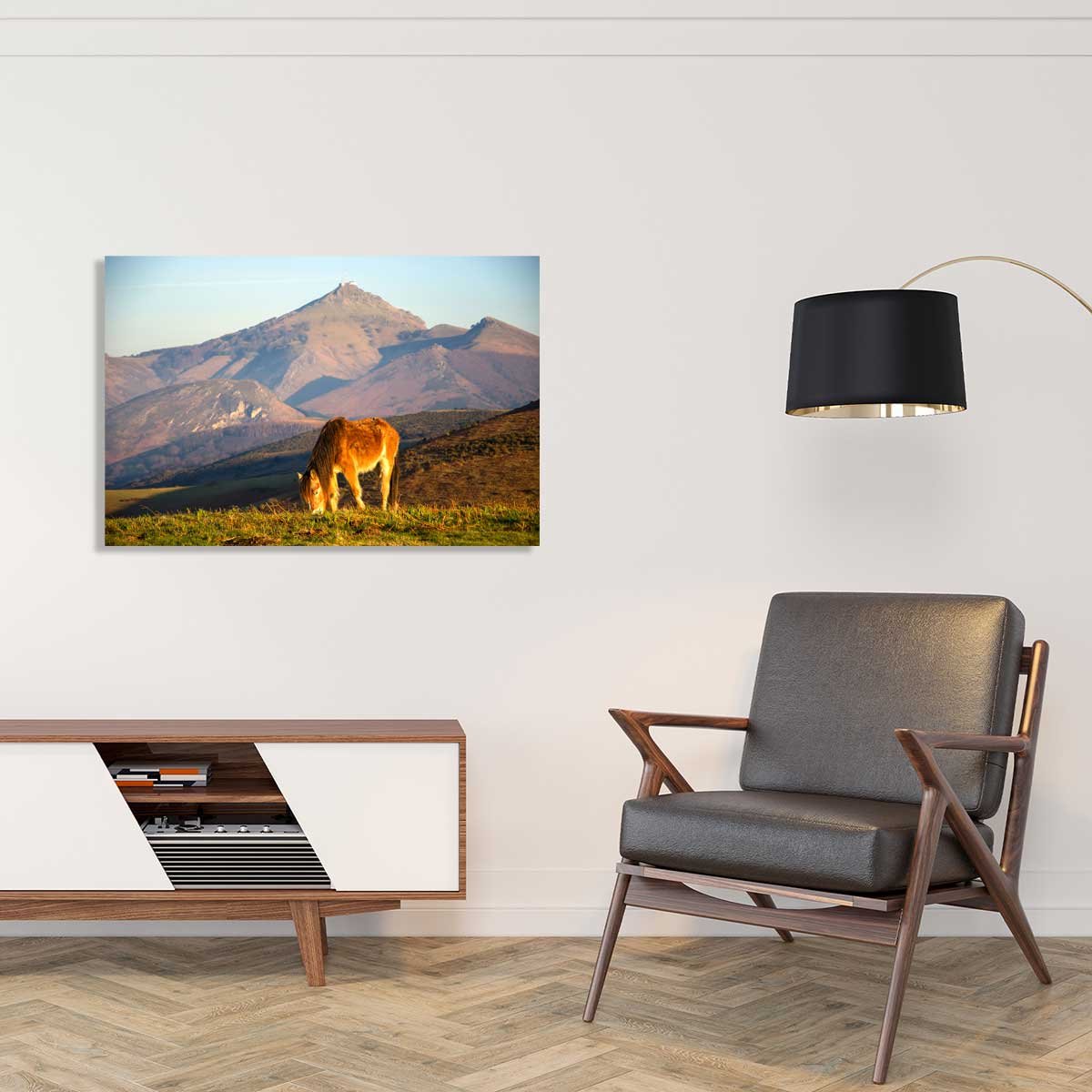 Tableau chevaux pottok tableau alu dibond, HEXOA