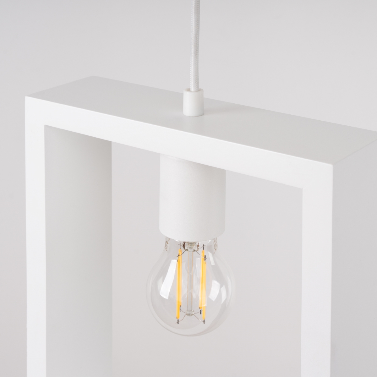 Suspension Acier Blanc E27 1 Aries blanc, EDEN