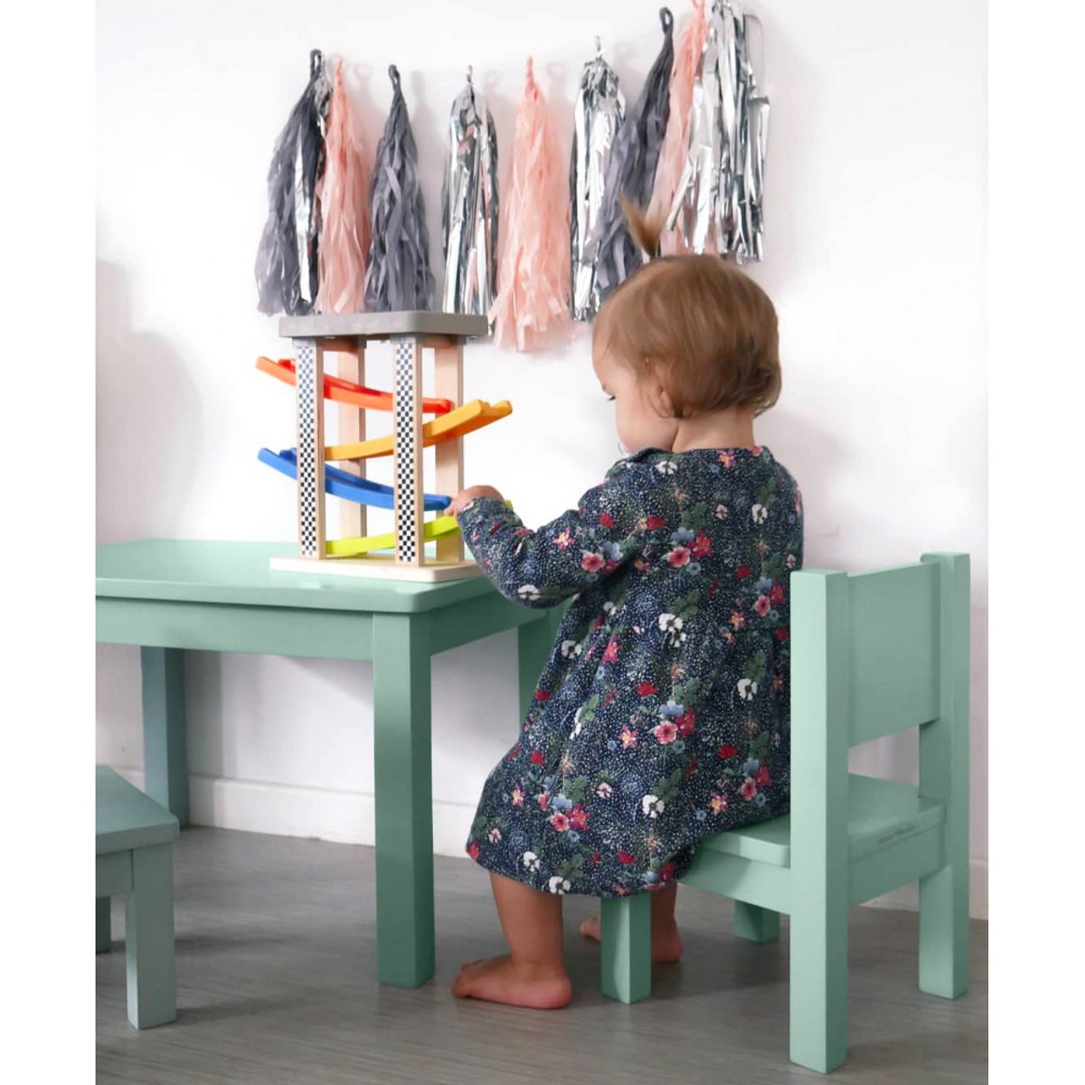 Ma première table Enfant Montessori Vert Sauge 1-4 ans vert sauge, PIOUPIOU ET MERVEILLES