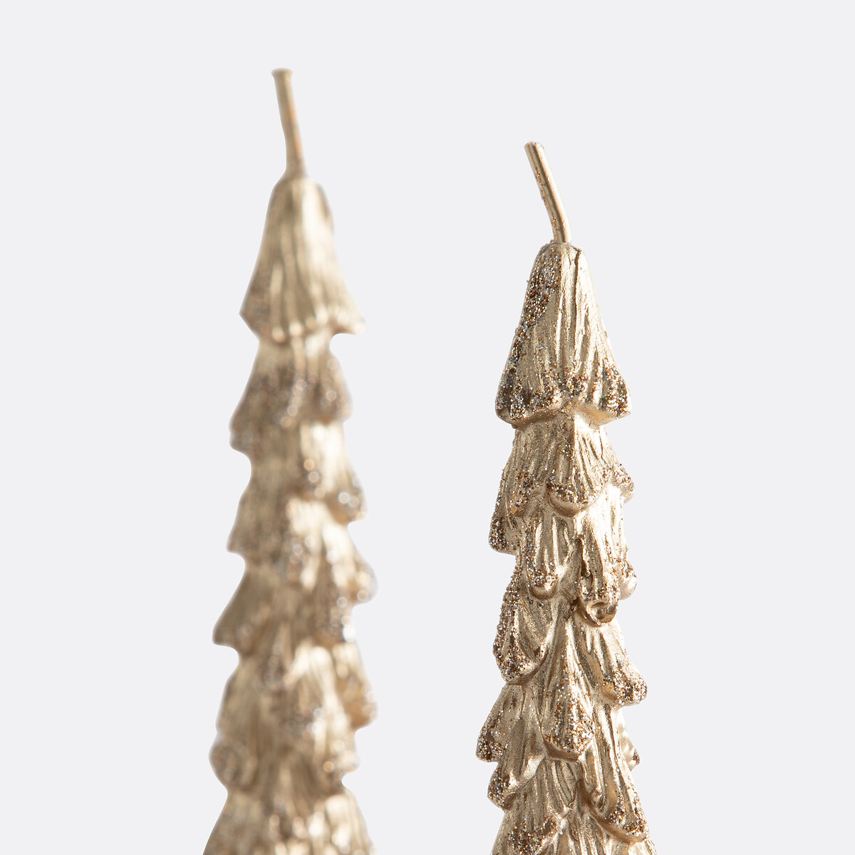 Lote de 2 velas en forma de árbol, Caspar dorado, LA REDOUTE INTERIEURS