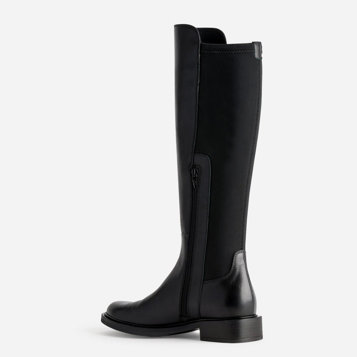 Botte Plate en cuir RHODA noir, ERAM
