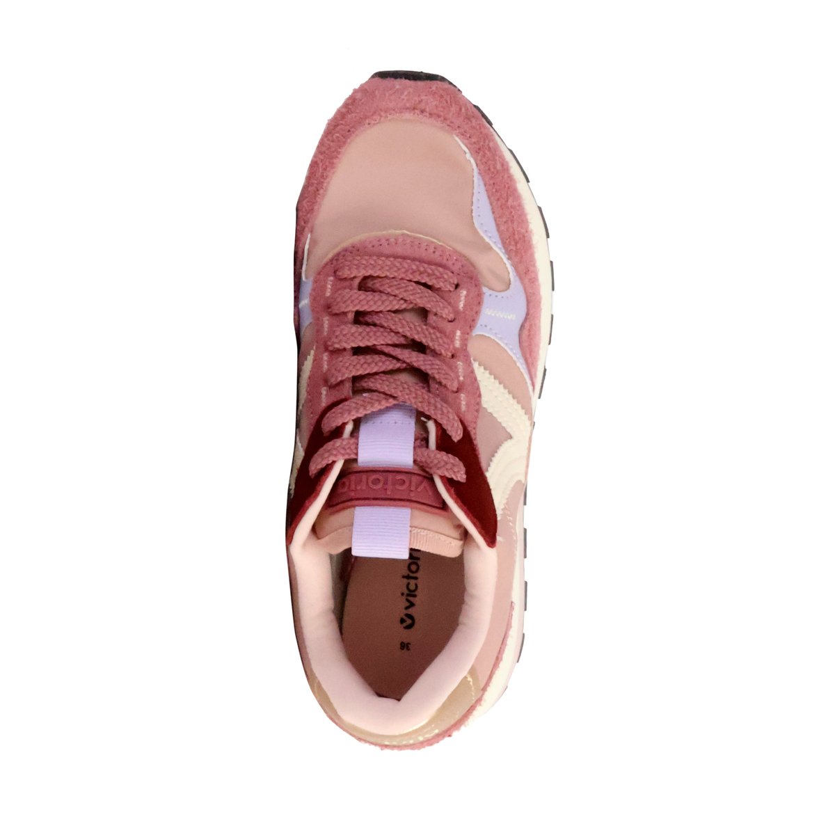 Basket Cuir rosa, VICTORIA