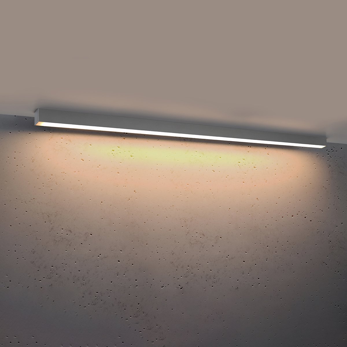Plafonnier Aluminium Gris LED 1 Pinne gris, EDEN