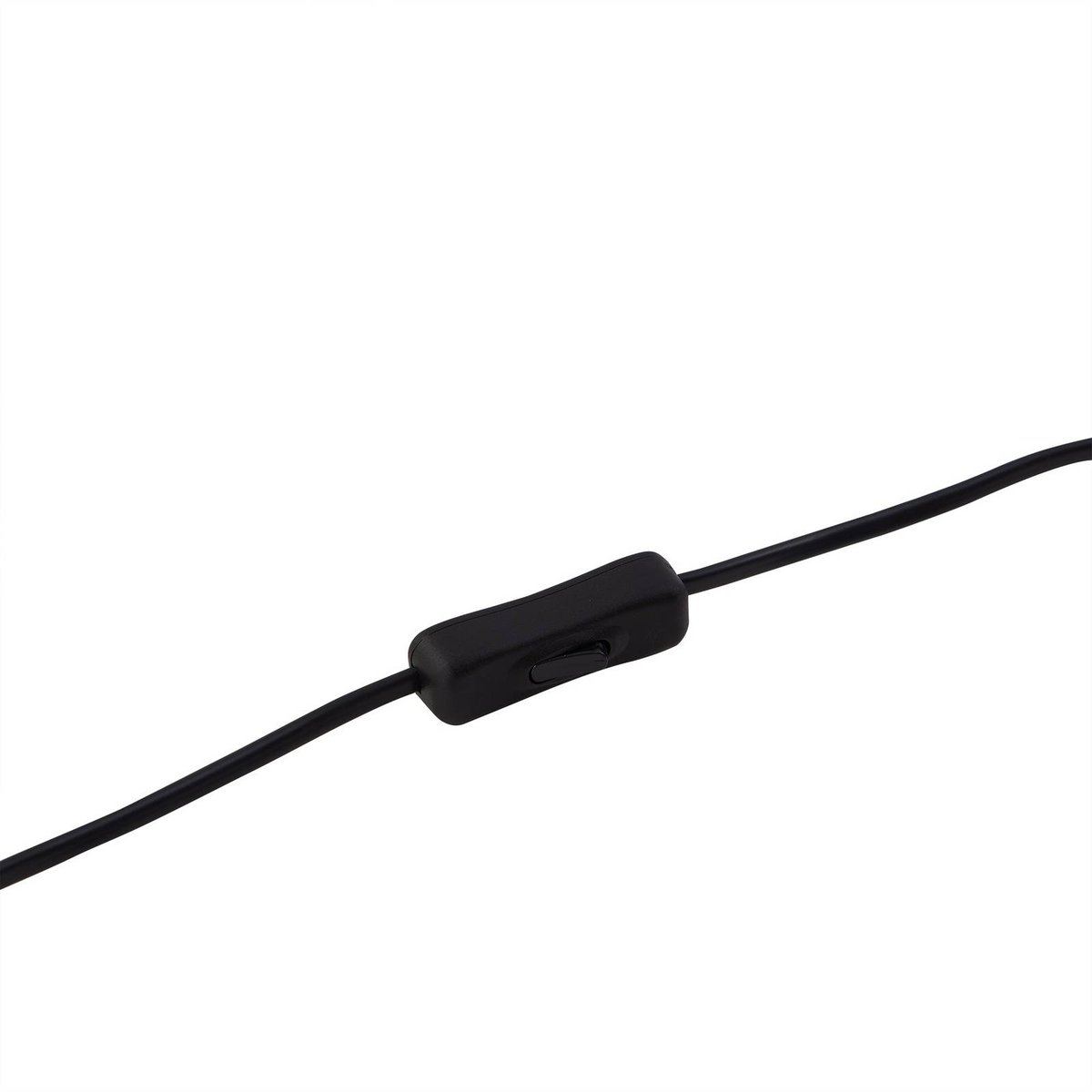 Lampe à poser en verre moderne, Sorscha noir, LINDBY