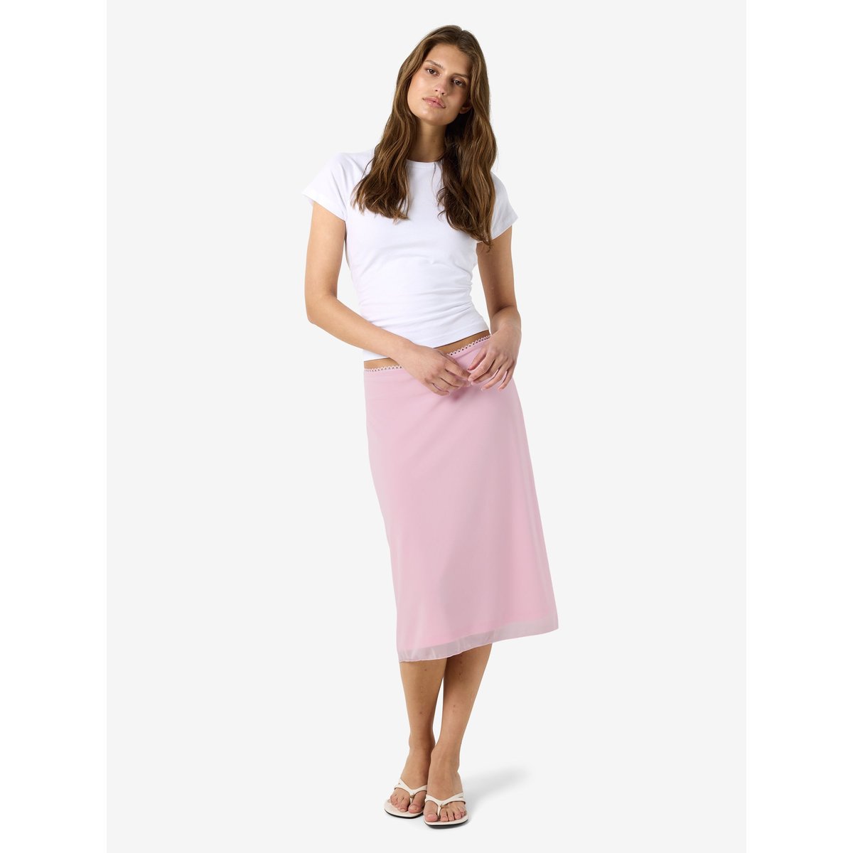 Jupe Mi-Longue rouge - pink-a-boo1, NOISY MAY