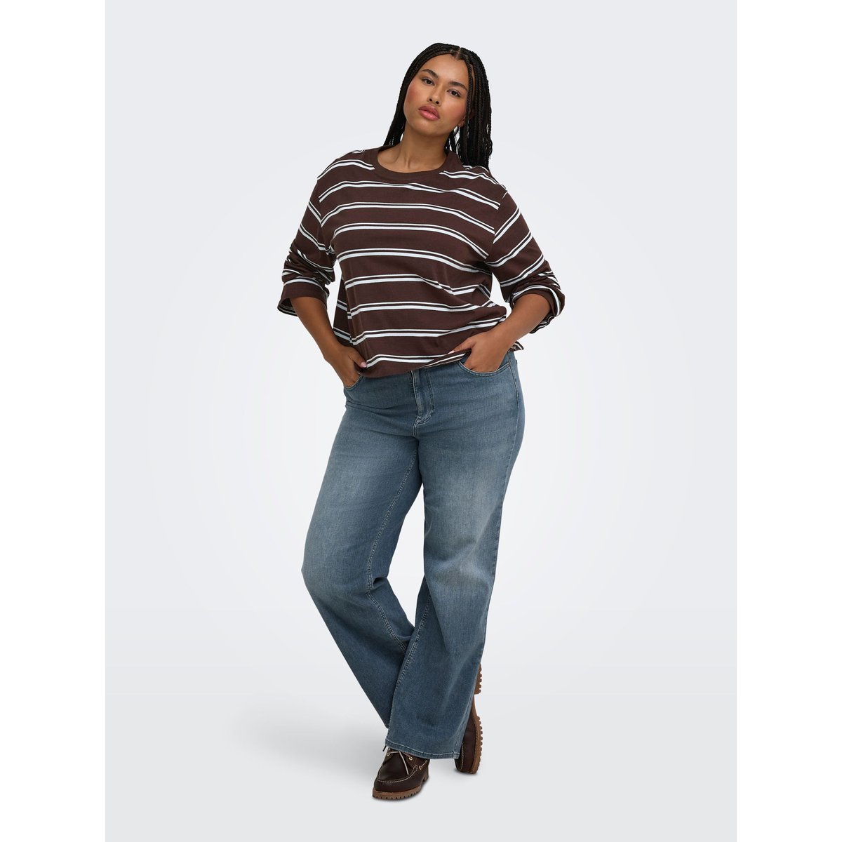 Top marron - coffee bean 1, ONLY CARMAKOMA