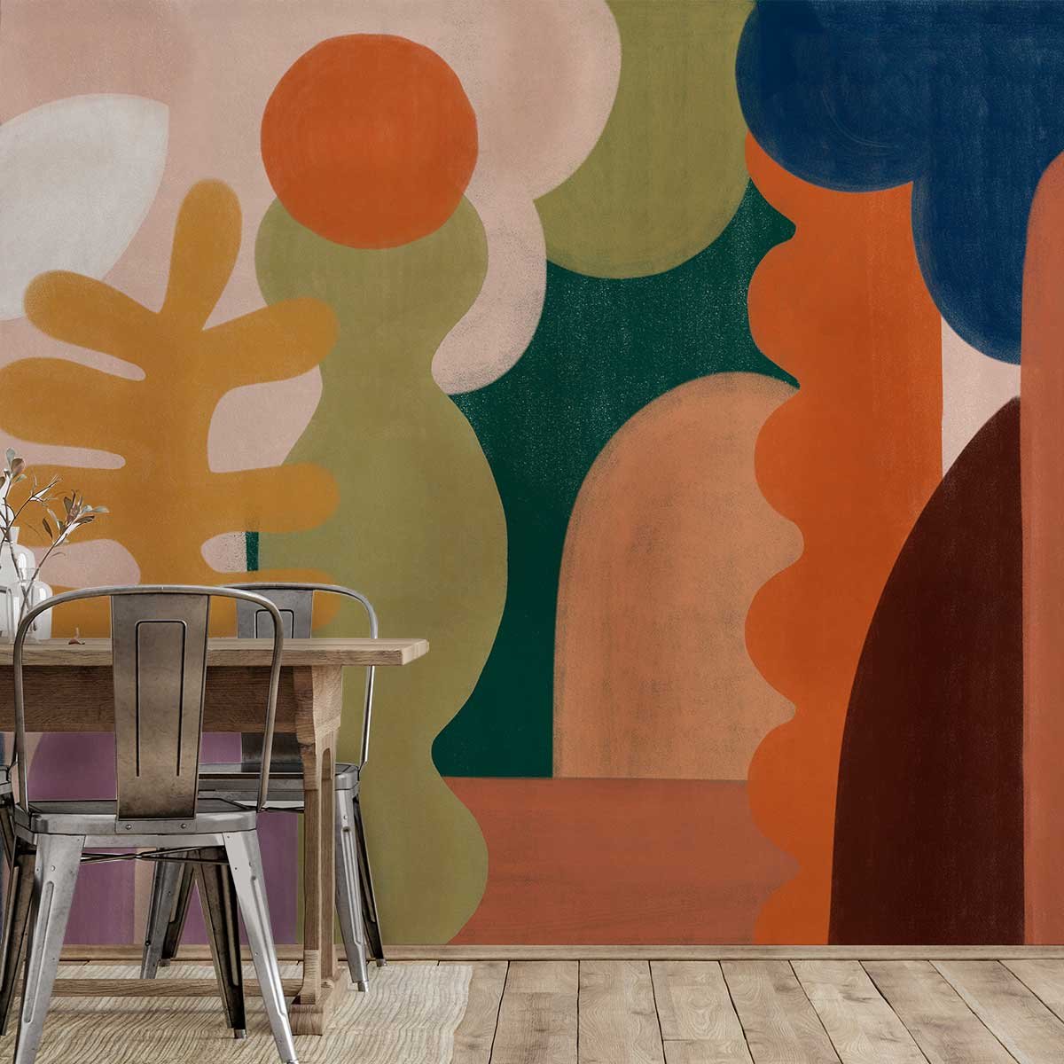 Papier peint foret en été intissé, HEXOA