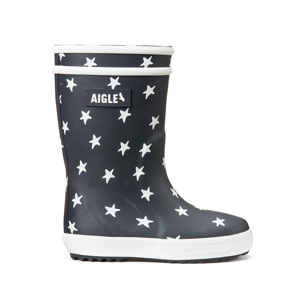 Bottes de pluie Lolly Pop Play2 imprimé étoile fond marine, AIGLE